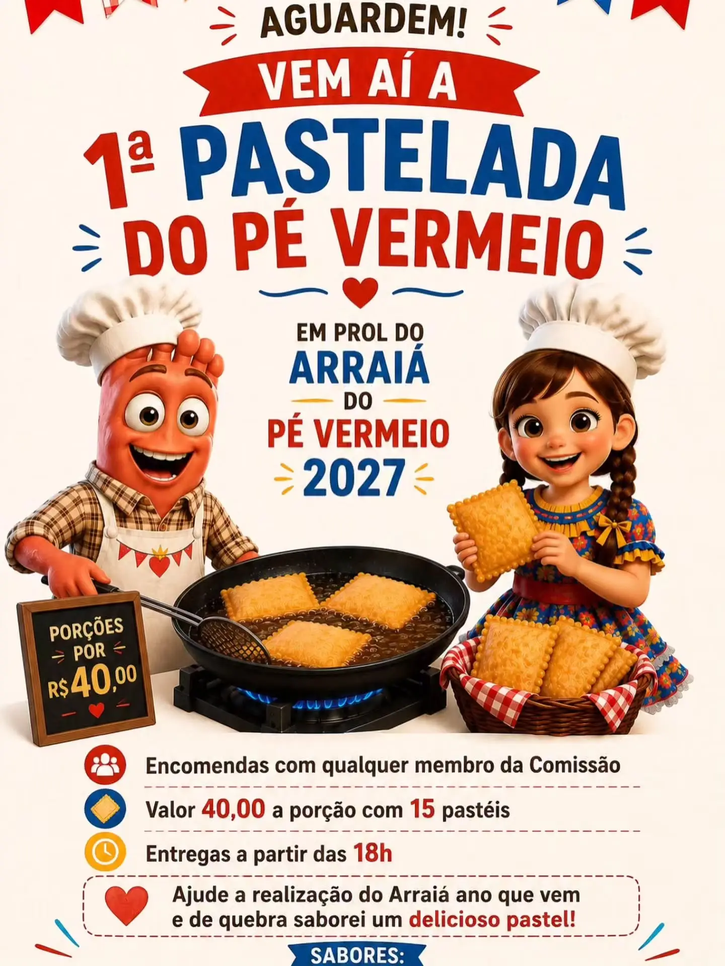 1ª Pastelada do Pé Vermeio