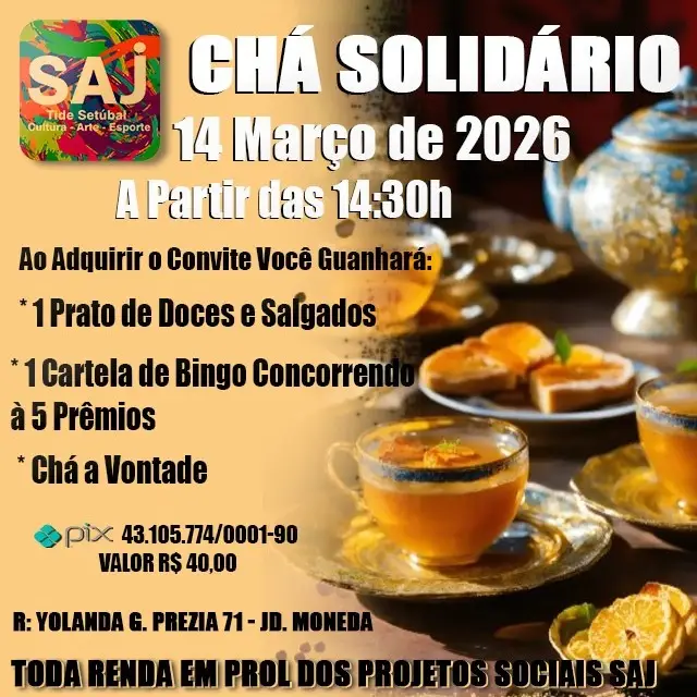 Chá Solidário em prol do SAJ