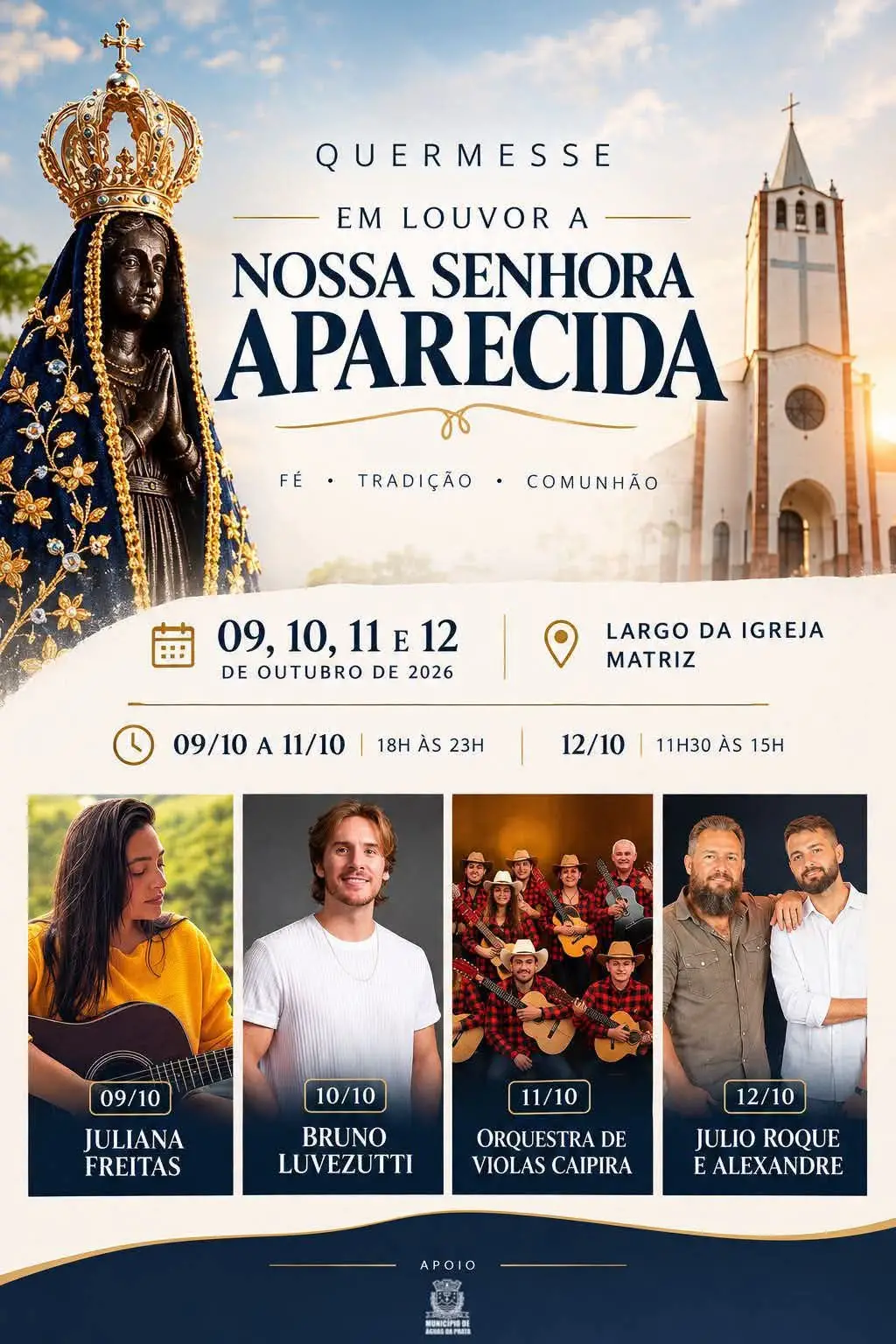 Festa em honra a Nossa Senhora Aparecida - Procissão Luminosa - Imagem 2