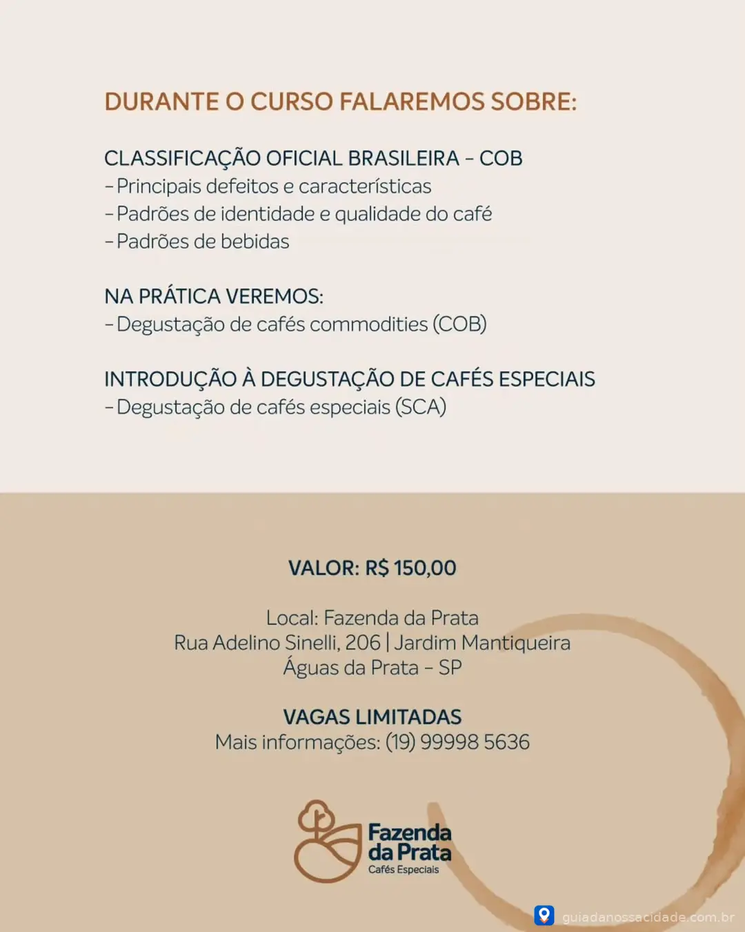 Workshop imersivo de Classificação e Degustação de Cafés - Imagem 2