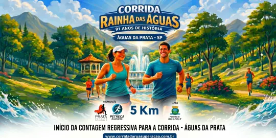 Banner do estabelecimento Corrida “RAINHA DAS ÁGUAS” em Águas da Prata.
