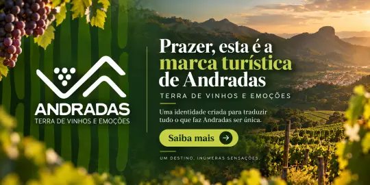 Banner do estabelecimento Andradas: Terra de Vinhos e Emoções em Andradas.