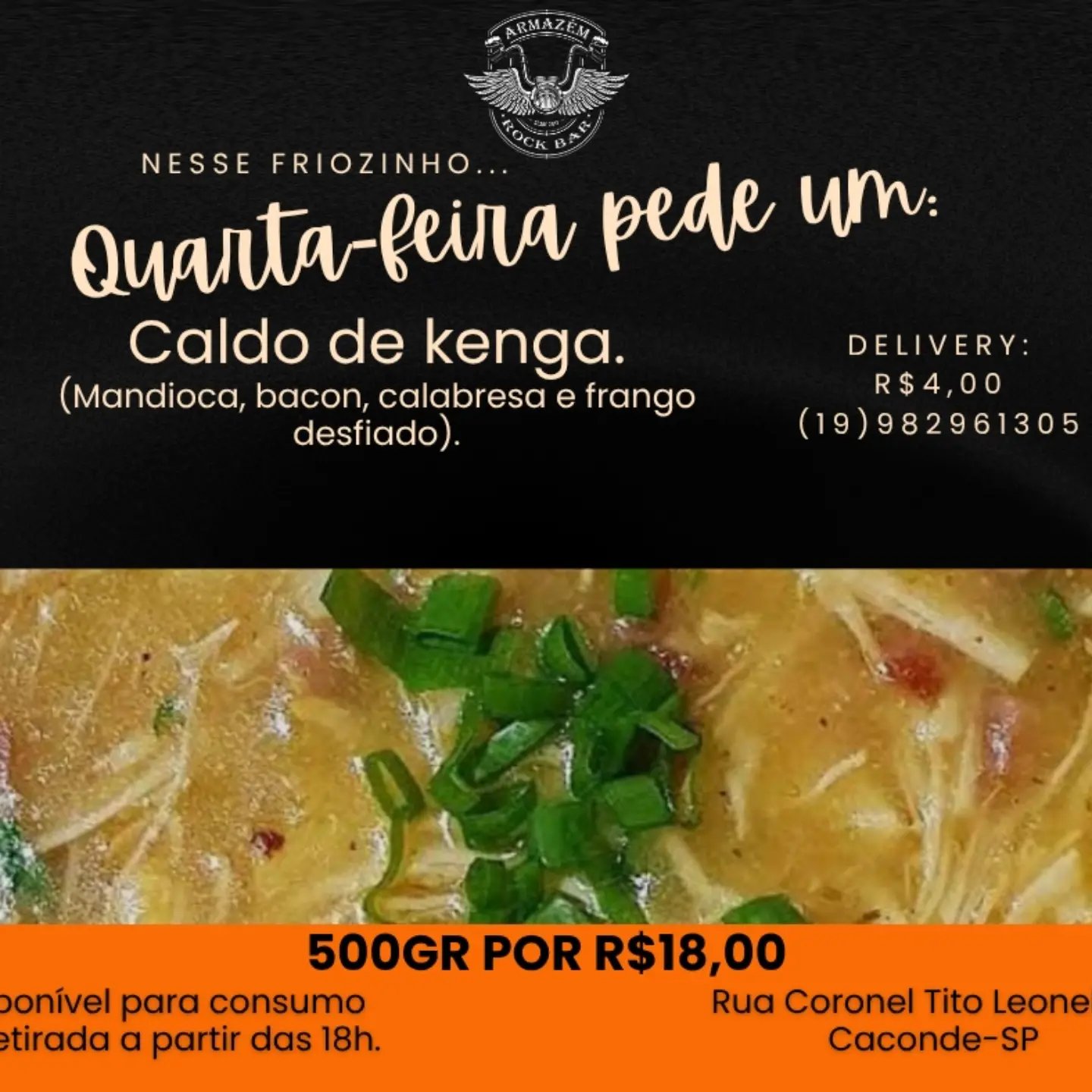 Caldo de Kenga Quarta