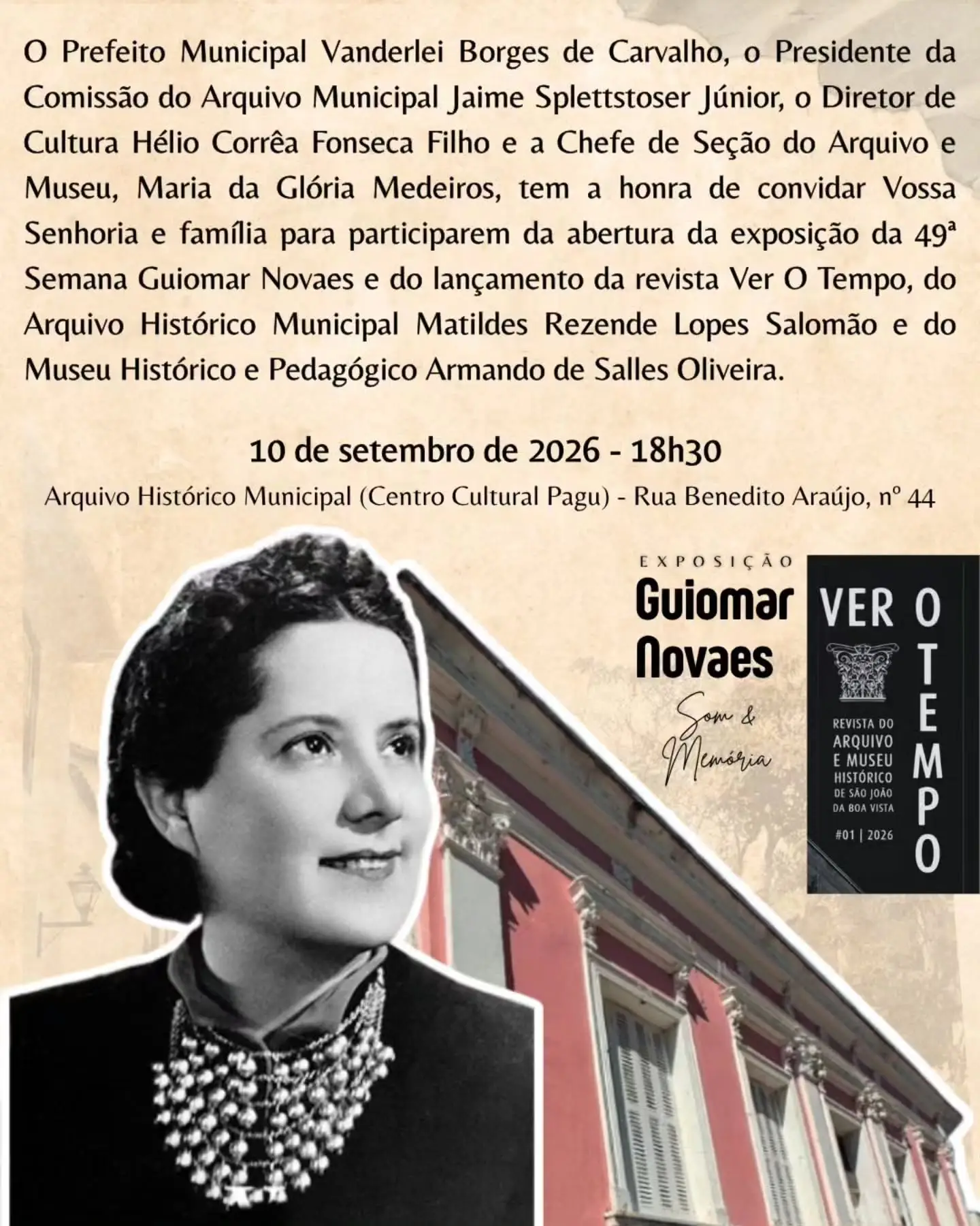 Abertura da Exposição 49ª Semana Guiomar Novaes