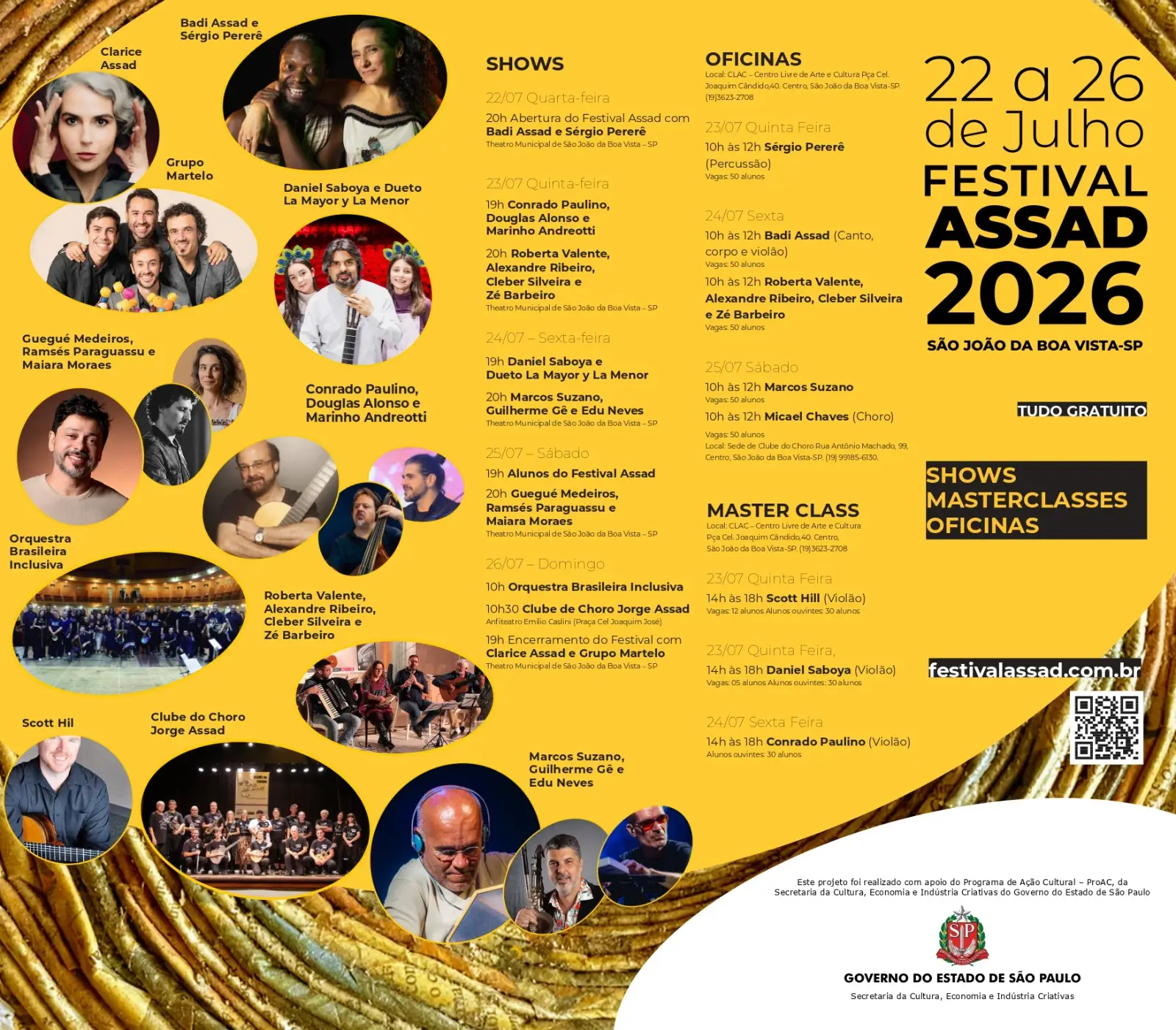 Abertura do Festival Assad com Badi Assad e Sérgio Pererê