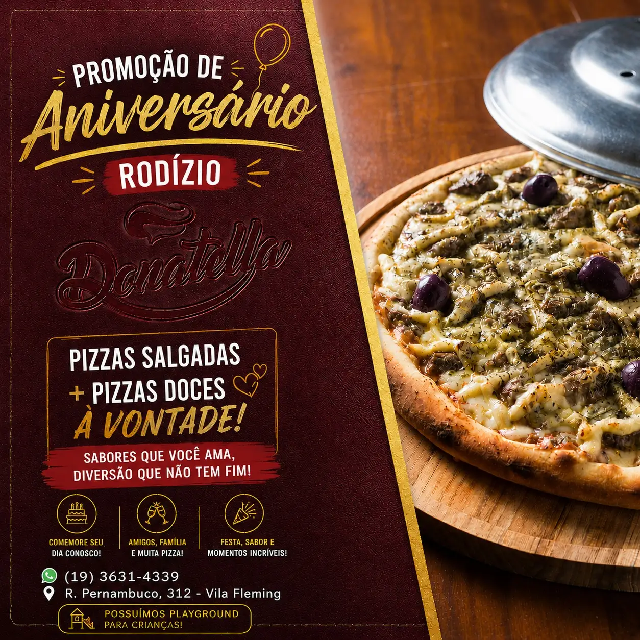 Aniversário Rodízio Grátis
