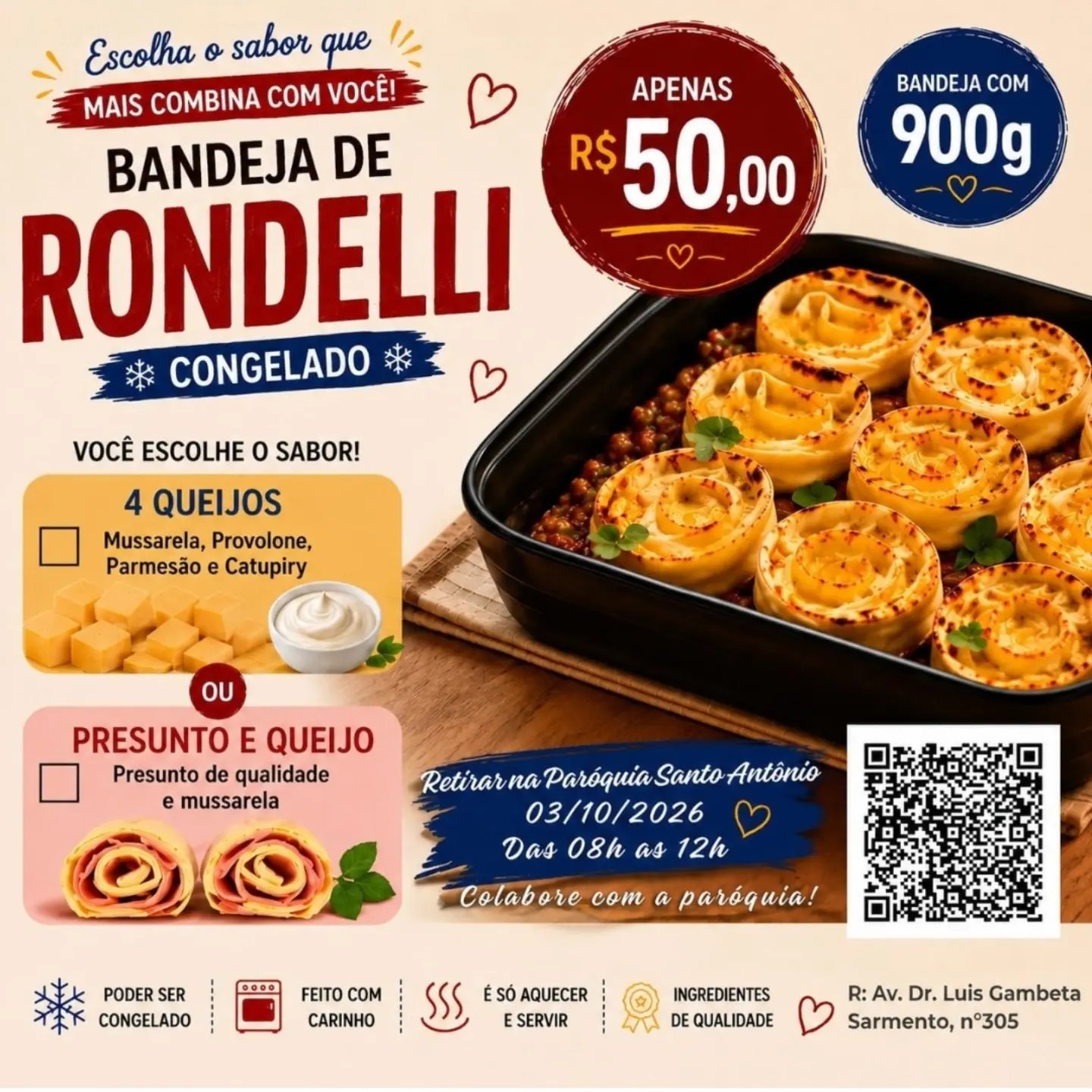 Bandeja de Rondelli