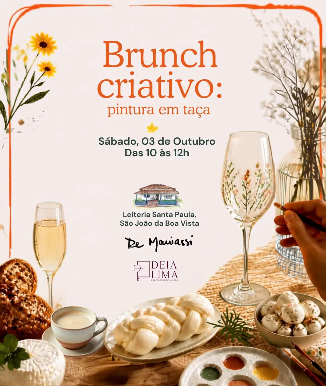 Brunch Criativo: Pintura em Taça