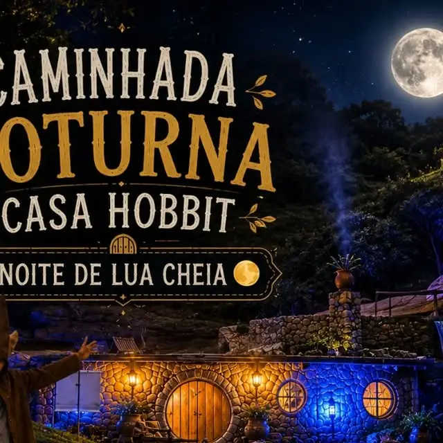 CAMINHADA NOTURNA CASA HOBBIT