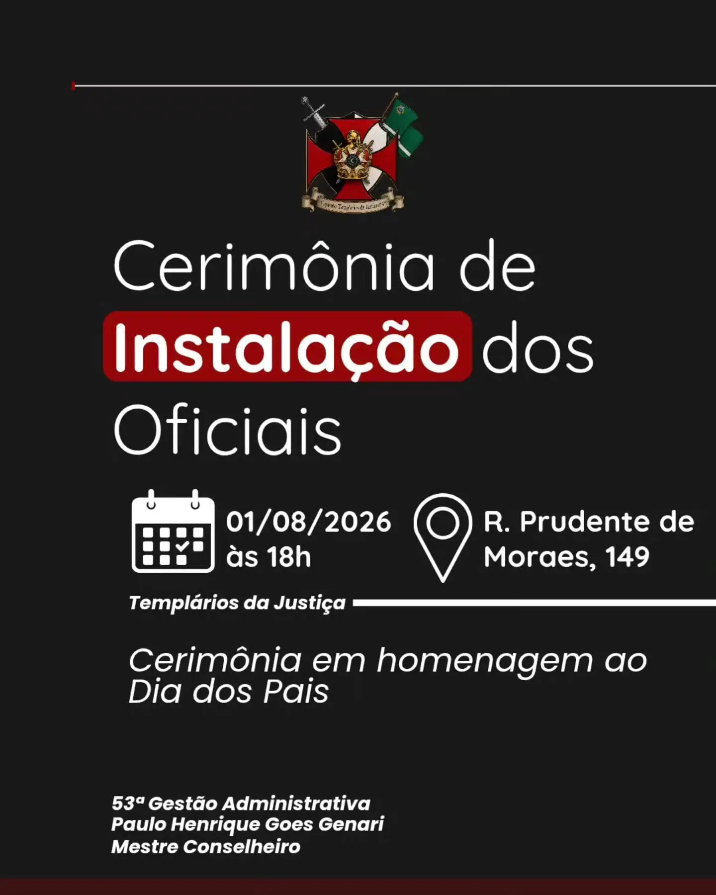 Cerimônia de Instalação