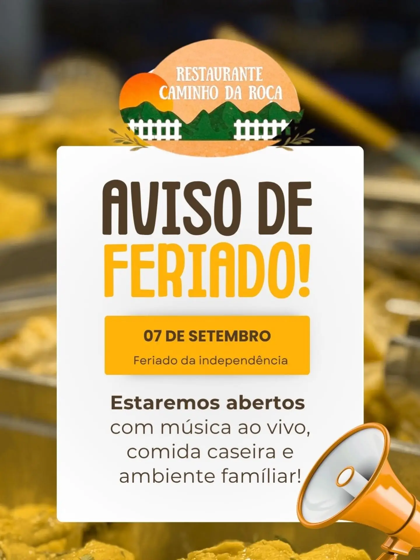 Feriado no Caminho da Roça