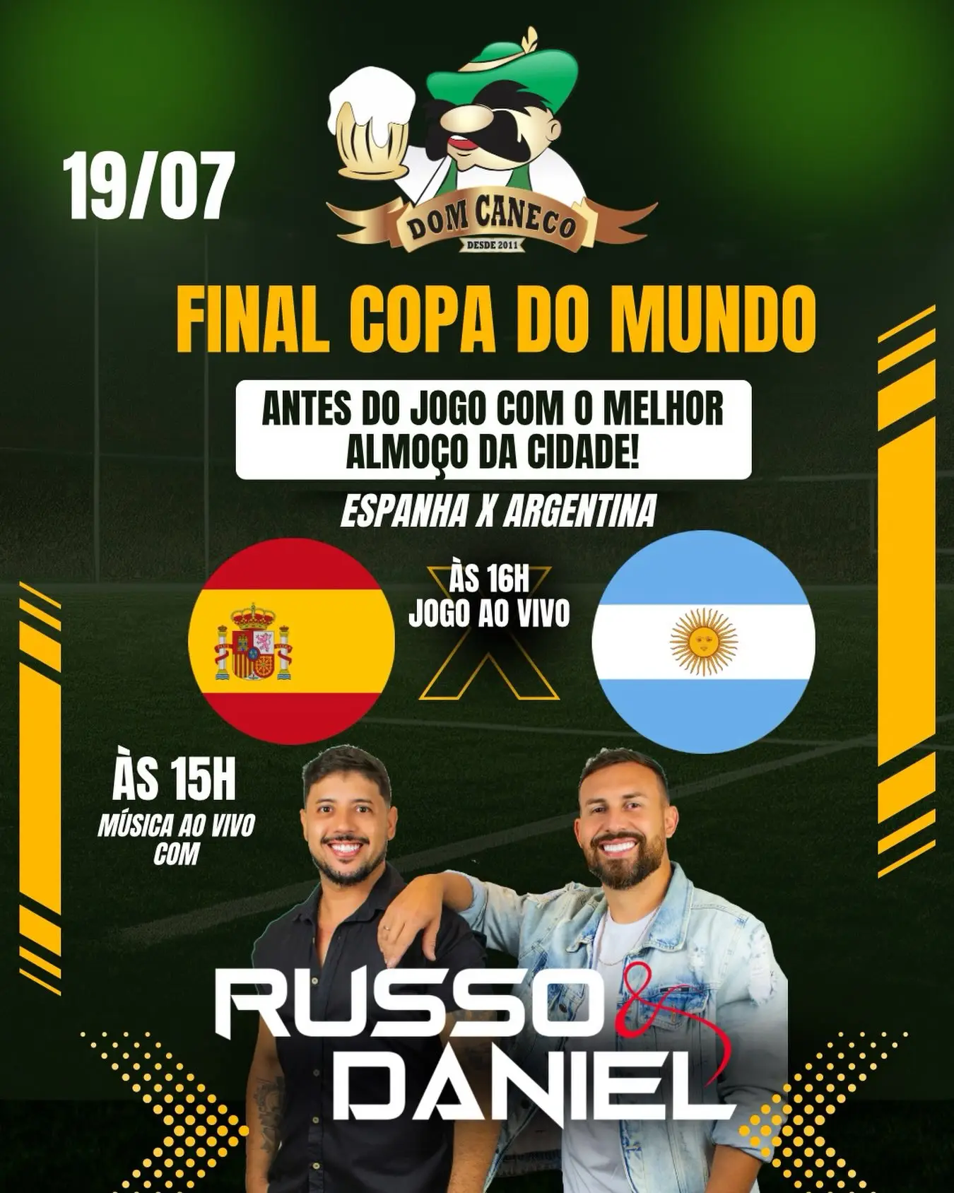 Final da Copa no Dom Caneco