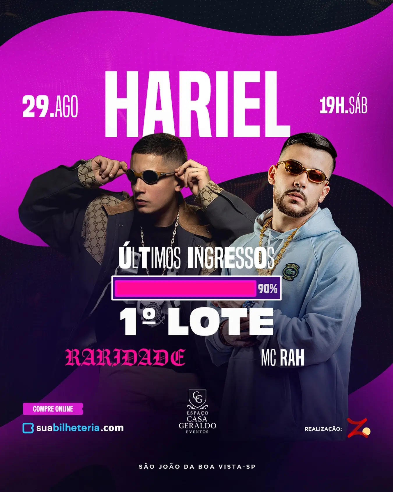 Hariel e MC Rah ao Vivo