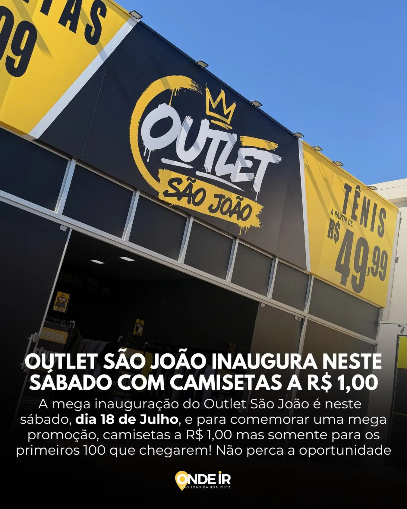Inauguração São João Outlet