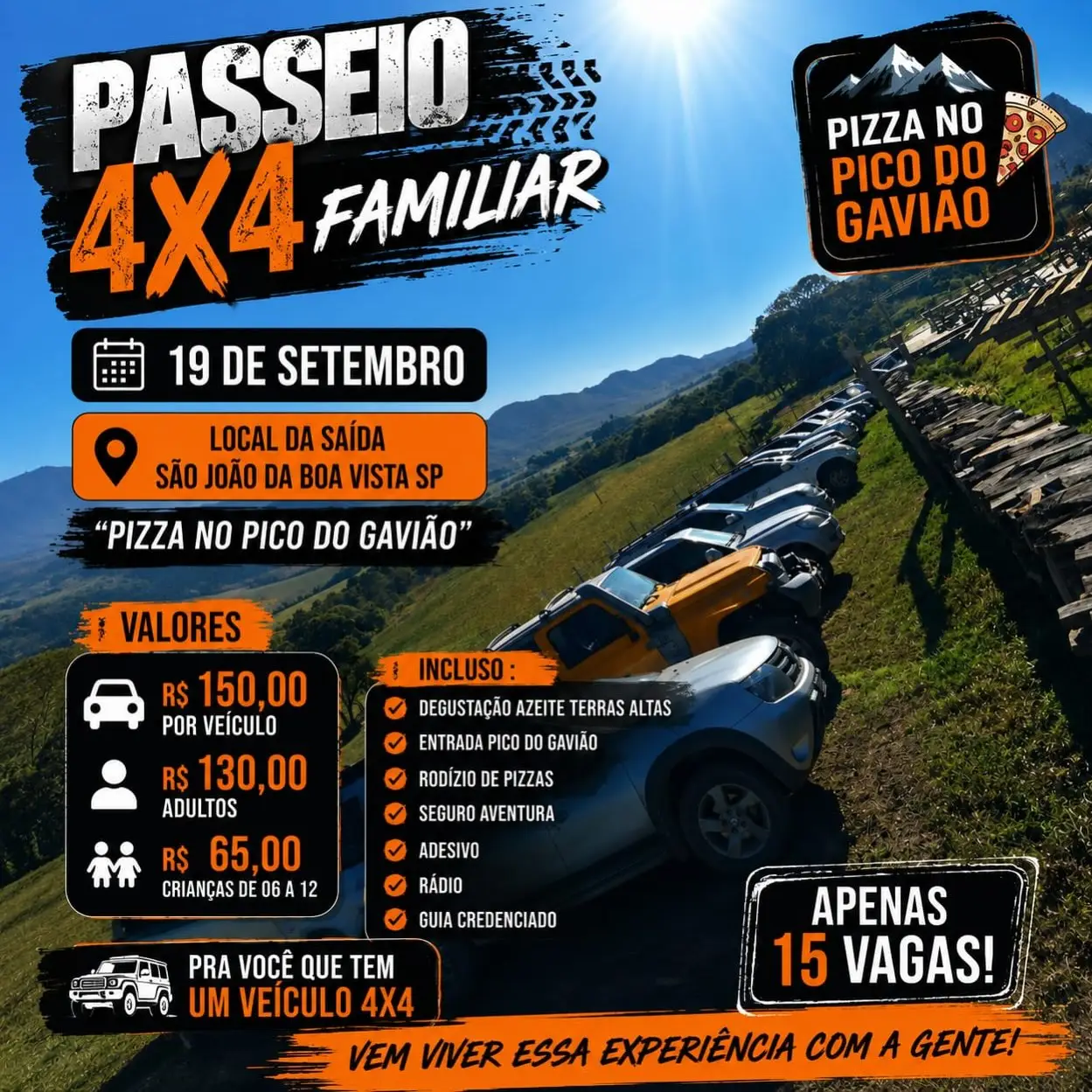 Passeio 4x4 Familiar