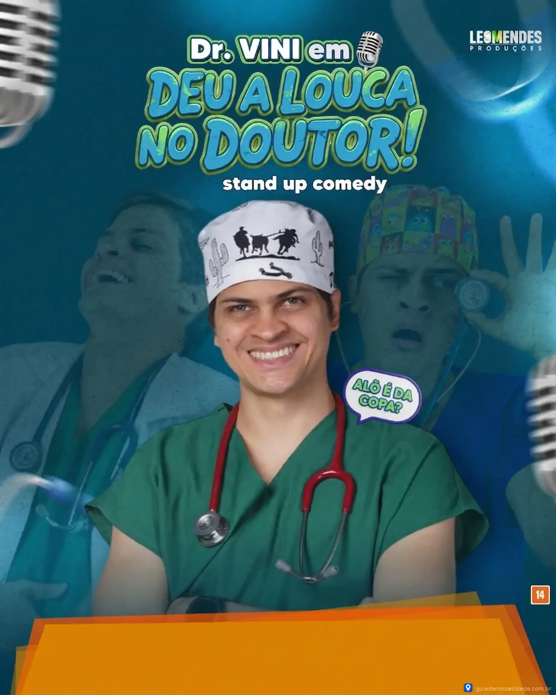 Dr. Vini se apresentando no palco em São João da Boa Vista