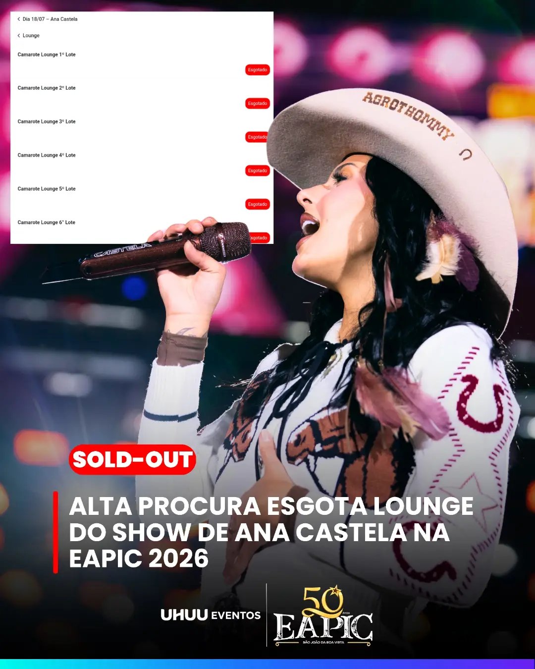 Show Ana Castela na EAPIC 2026