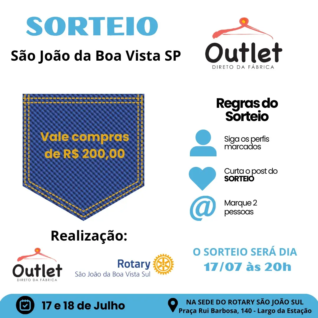 Sorteio Outlet Jeans